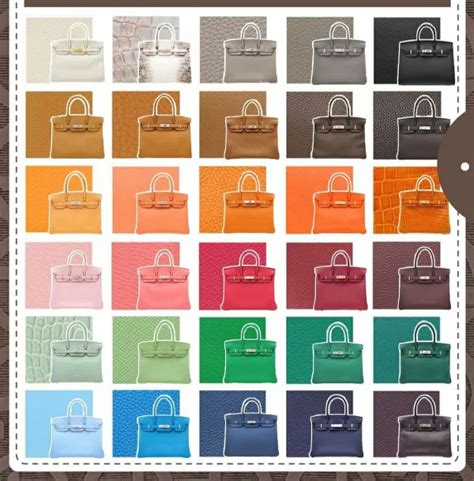 best color hermes birkin bag|hermes birkin color chart.